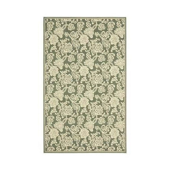 Runner Rug in Light Blue and Ivory