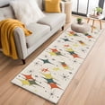 thumbnail image 1 of Runner Rugs 2x6 Ft, Multi-Color Diamond Non Slip Area Rugs for Kitchen Bedroom Entryway, Modern Geometric Middle Century Beige Washable Carpet Runner Rug Floor Mats for Bedroom Home Decor, 1 of 8