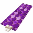 thumbnail image 1 of Runner Rugs 2x6 Ft, Purple Fish Scale Non Slip Area Rugs for Kitchen Bedroom Entryway, Modern Geometric Ombre Abstract Moroccan Washable Carpet Runner Rug Floor Mats for Bedroom Home Decor, 1 of 9