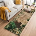 thumbnail image 1 of Runner Rugs 2x6 Ft, Sage Green Black Women Non Slip Area Rugs for Kitchen Bedroom Entryway, Spring Eucalyptus Brown Wooden Washable Carpet Runner Rug Floor Mats for Bedroom Home Decor, 1 of 8