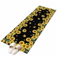 thumbnail image 1 of Runner Rugs 2x6 Ft, Sunflower Black Non Slip Area Rugs for Kitchen Bedroom Entryway, Watercolor Floral Vintage Farmhouse Washable Carpet Runner Rug Floor Mats for Bedroom Home Decor, 1 of 9