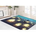 thumbnail image 1 of Runner Rugs, Modern Rugs, Gift Rug, Modern Rug, Thick Rug, Man and Boat Rug, Glowing Moon Painting Rug, Easy To Clean Rug, Girl Room Rug, 3.3'x5' - 100x150 cm, 1 of 7