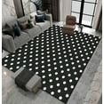 thumbnail image 1 of Runner Rugs Seamless Dot Pattern Fit Under Door Rugs For Entryway, Black And White Dots Kitchen Runner Rug Soft Non Slip Washable For Sink Entryway Hallways Indoor 5 x 8ft, 1 of 6