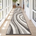 thumbnail image 1 of Runner Rugs for Hallway, Yamaziot 2'x10' Long Abstract Rug Carpet, Washable Non Slip Floor Mat for Kitchen Laundry Room Entryway, Modern Gray, 1 of 8