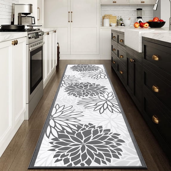 Runner Rugs for Hallway, Yamaziot 2'x10' Long Laundry Room Rug, Washable Non Slip Kitchen Mat, Bathroom Floor Carpet