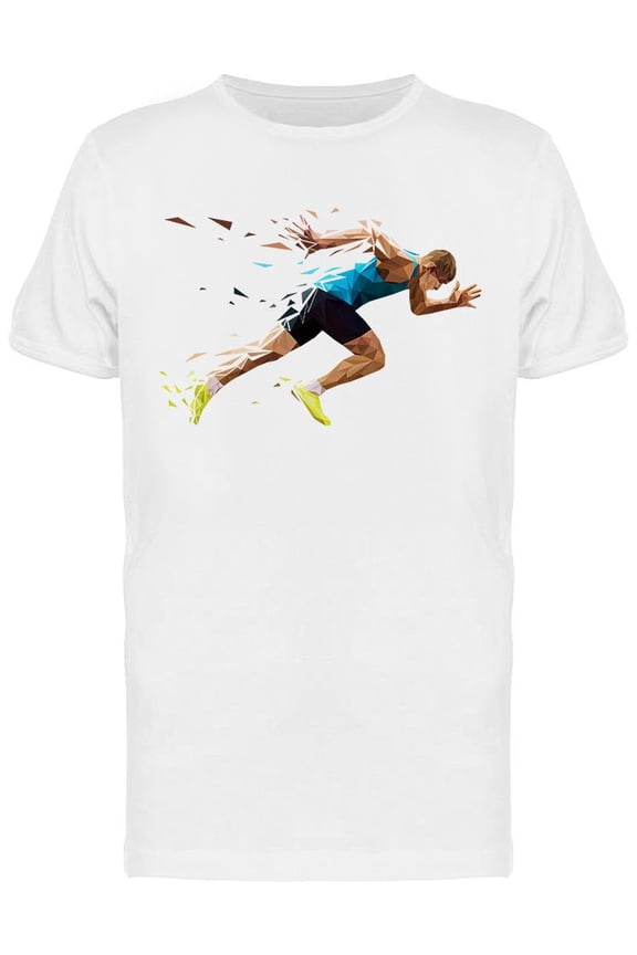 Runner Sprinter T-Shirt Men -Image by Shutterstock, Male Small