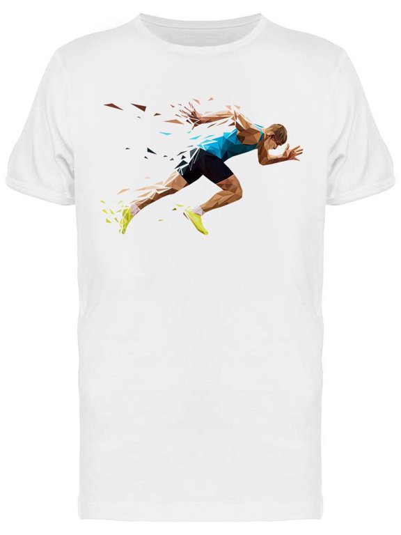 Runner Sprinter T-Shirt Men -Image by Shutterstock, Male Small