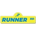 thumbnail image 1 of Runner Street Sign | Indoor/Outdoor | Funny Home Decor for Garages, Living Rooms, Bedroom, Offices | SignMission personalized gift, 1 of 5