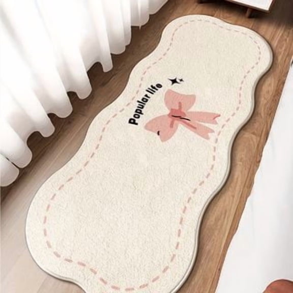 Runner rug Multicolored star pattern plush carpet - Machine washable bedroom runner mat, suitable for bedrooms, bay windows, home decor - Comfortable floor covering