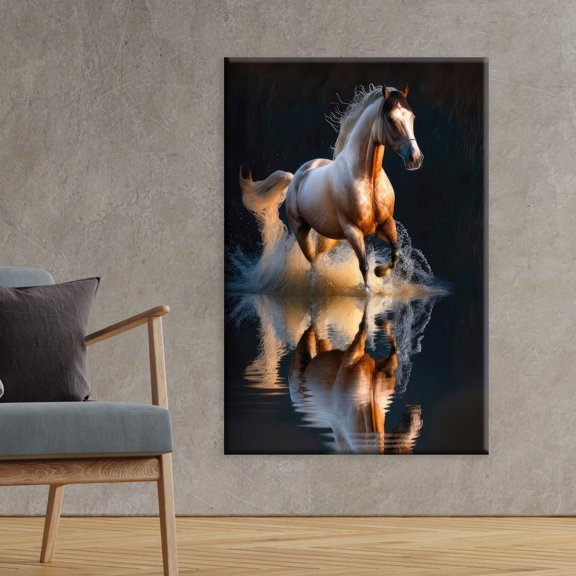 Runnig Horse, Loft Wall Art, Animal Gift, Horses Poster, Poster Only