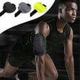 thumbnail image 1 of Running Arm Bag, Waterproof Sweatproof Reflective Fitness Sports Armband, Large Capacity Polyester Phone Holder for Night Workouts, Adjustable Lightweight Armband for Men Women, Black Gray Yellow, 1 of 6