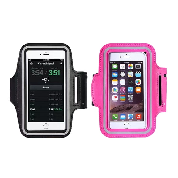 Running Armband Cell Phone Holder Sports Gym Workouts Arm Band Compatible with Galaxy A57 A56 A17 A16 A15 A37 A36 A06, S26 Ultra, S25 Ultra, S23 Ultra, Moto G Play Power Stylus 2025, 2 Pack