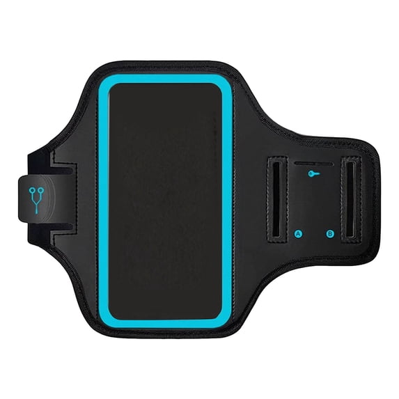 Running Armband with Earphone Key Storage Bag Cell Phone Holder Arm Band for Sports Workouts Non-Slip Lightweight Unisex Fitness Arm Pouch for Jogging Gym Hiking Men Women Runners