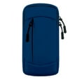 thumbnail image 1 of Running Armband Phone Holder - Water Resistant Sports Arm Band - Universal Fit for iPhone and Android Phones ( Dark Blue ), 1 of 6