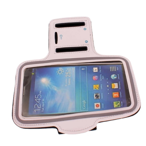 Running Armband for Samsung Galaxy Note 10 Plus - Sports White Gym Workout Case Cover Band for Galaxy Note 10 Plus