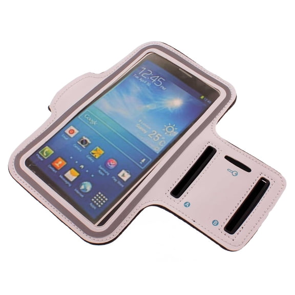 Running Armband for Samsung Galaxy Note 20 - Sports White Gym Workout Case Cover for Galaxy Note 20