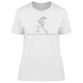 thumbnail image 1 of Running Athlete Girl T-Shirt Women -Image by Shutterstock, Female Medium, 1 of 2