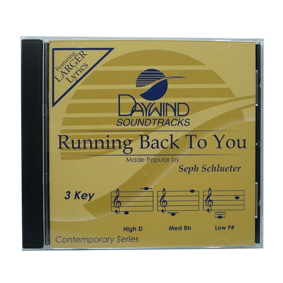 Running Back To You Made Popular by Seph Schlueter NEW CD Accompaniment