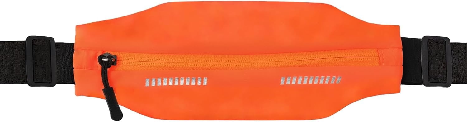 Running Belt Fanny Pack for Men and Women Slim Running Bag Phone Holder Runner  Belt Running Essentials Workout Fitness Orange
