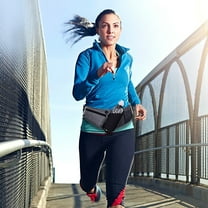 Running Belt Hydration Waist Pack with Water Bottle Holder for Men Women Waist Pouch Fanny Bag Reflective