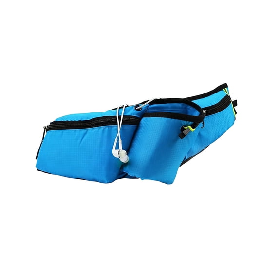 Running Belt Hydration Waist Pack with Water Bottle Holders, Adjustable Nylon for Hiking Cycling Sports, 20.47In