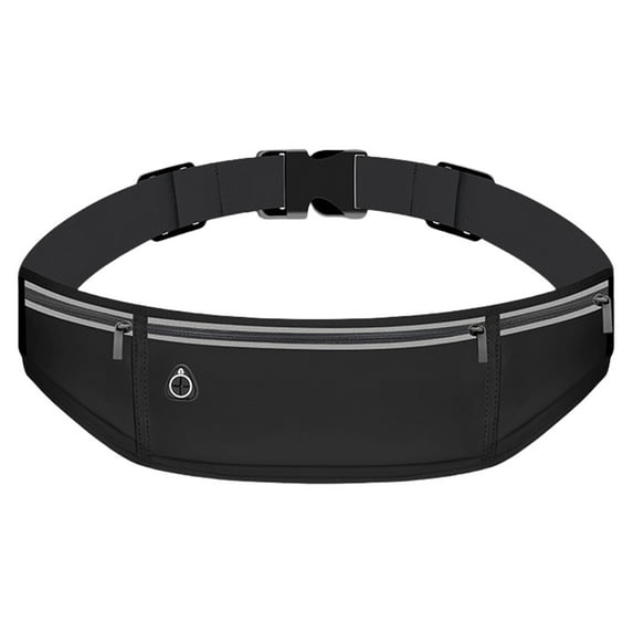 Running Belt Slim Pack for Women Men, Phone Holder Runners Pouch Waist Belt for Workout Jogging Walking Cycling Camping Gym