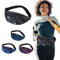 Running Belt Waist Bag for Women Men, Adjustable Exercise Pouch with Foldable Water Bottle Holder, Waterproof Nylon Fitness Pack, Large Capacity Phone Accessories Carrier, 3 Colors