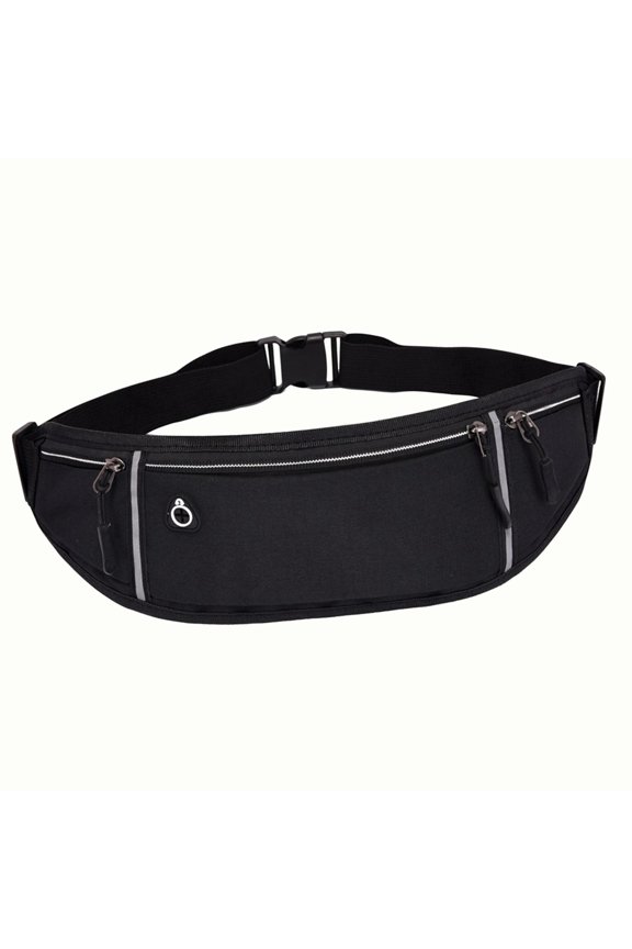 Running Belt Waist Pack Bag Handbag with Adjustable Strap Runners Fanny Pack Black