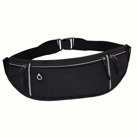 Running Belt Waist Pack Bag Handbag with Adjustable Strap Runners Fanny Pack Black