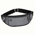 thumbnail image 1 of Running Belt Waist Pack Bag Handbag with Adjustable Strap Runners Fanny Pack Grey, 1 of 9