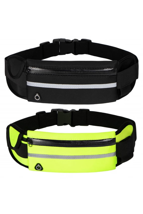 Running Belt Waist Packs,Workout Fanny Pack,Ultra Light Bounce Free Waist Pouch Fitness Workout Belt Sport Waist Pack for Women Men,Adjustable Waistband Bag for All Kinds of Phone