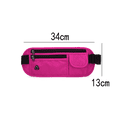 thumbnail image 1 of Running Belt Waterproof Waist Bag for Walking Workout Gym Running, Travel Money Belt Phone Holder - rose Red, 1 of 5