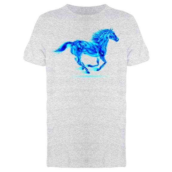 Running Blue Fire Horse Tee Men's -Image by Shutterstock