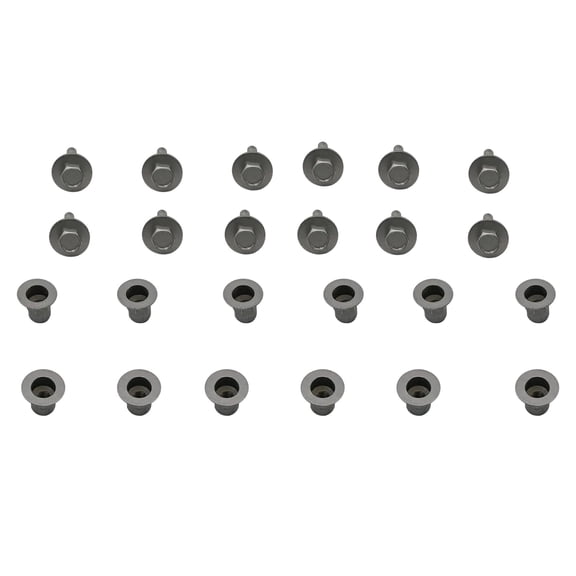 Running Board Hardware Set 68044460AA, Steel Replacement Mounting Bolts and Threaded Insert Fasteners for 1500 2500 3500 Pickup Side Step Service