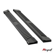 Westin Sure-Grip Running Boards – 93-Inch Aluminum Black Pair For Trucks & SUVs, Textured Rubber Step, Cradle Mounted (Mounting Kit Sold Separately)