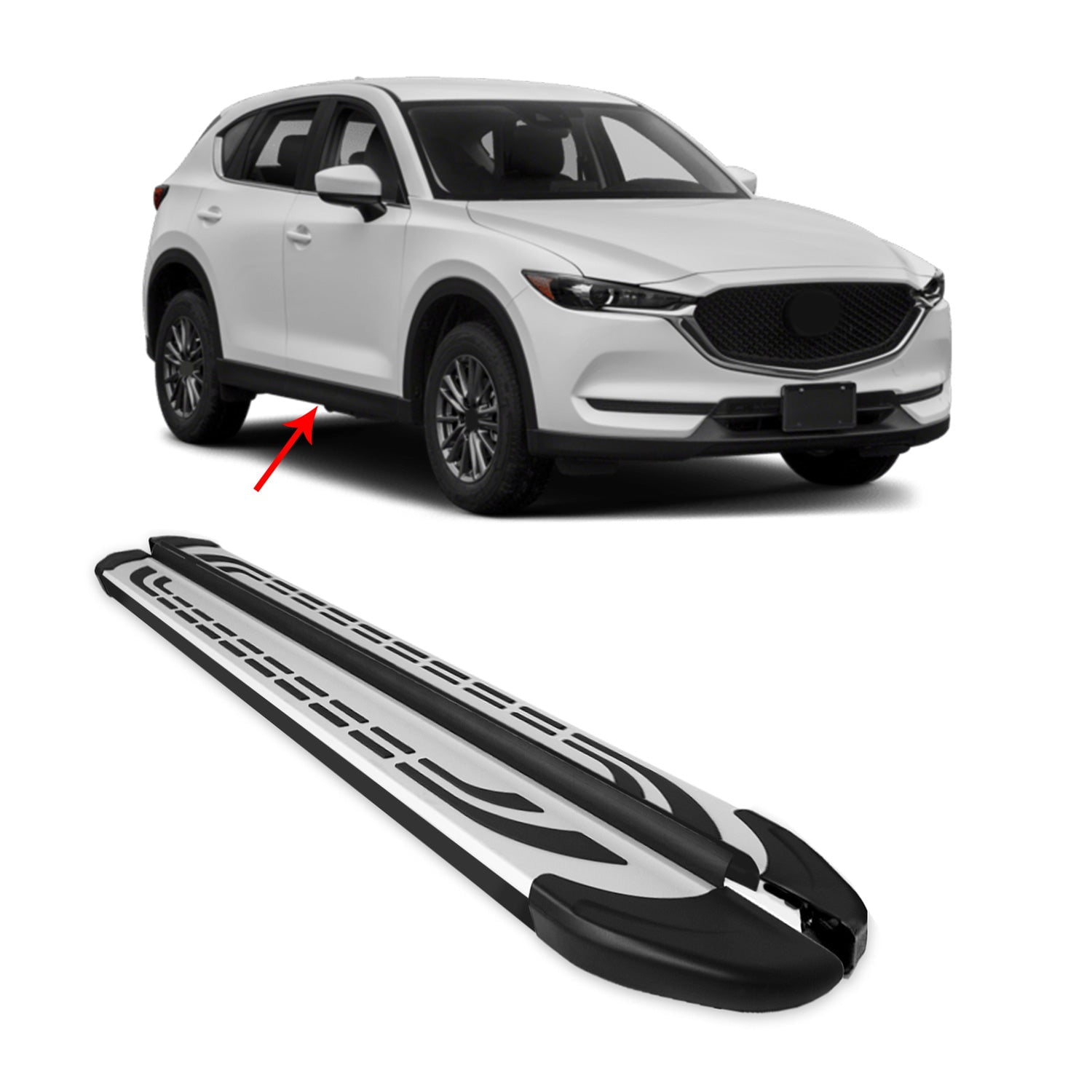 Running Boards Accessories Nerf Bars Guard Side Step For Mazda CX5