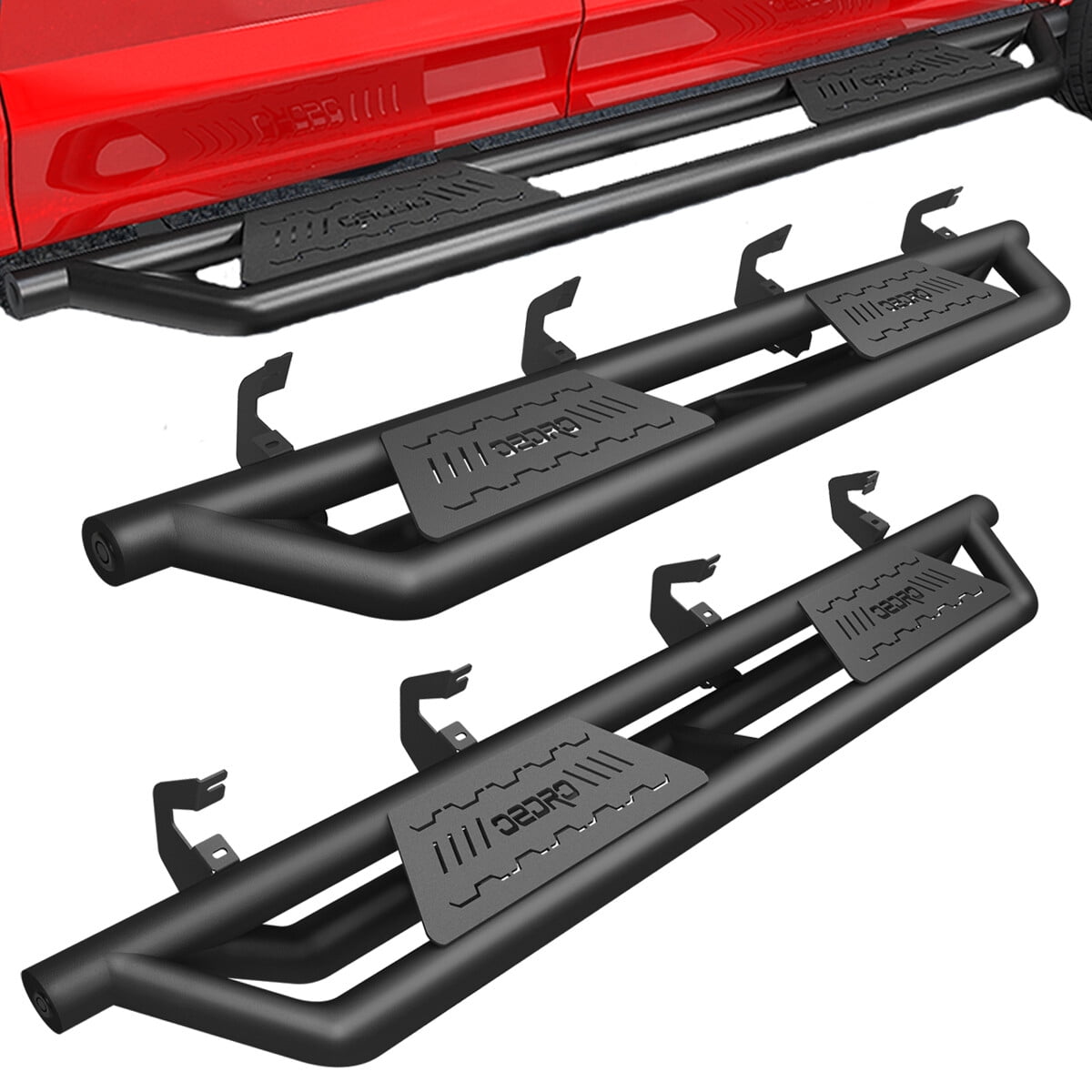 Running Boards Armor Side Steps for 2019-26 Chevy Silverado Sierra 1500 ...