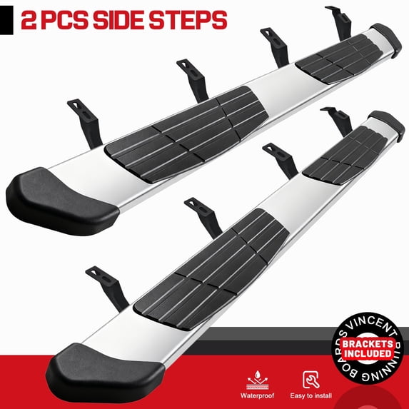 Running Boards Fit 24-26 Toyota TACOMA Double Cab Side Step Nerf Bars Drop Steps