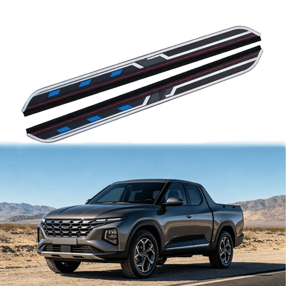Running Boards Fits for Hyundai Santa Cruz 2022 -2025 2026, Fixed Door Side Steps Pedal Bars with Brackets