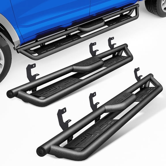 Running Boards For 19-26 Chevy Silverado 1500 Sierra Crew Cab Drop Side Step Bar