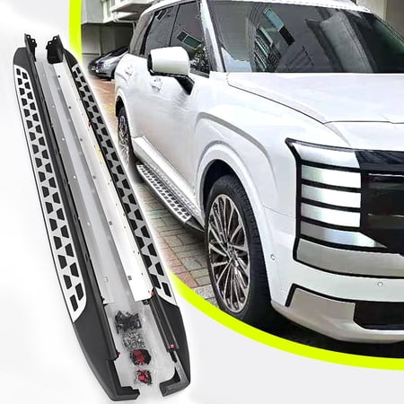 Running Boards for Hyundai Palisade 2026 2027, 2PCs Aluminum Fixed Silvery Side Steps, DIY Gift for Someone Important, Hyundai Palisade Accessories