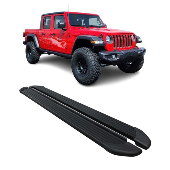 Running Boards Nerf Bar Side Step for Jeep Gladiator 2020-2026 Crew Cab Black 2x