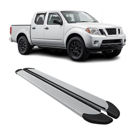 Running Boards Nerf Bars for Nissan Frontier Crew Cab 2005-2021 Silver 2 Pcs