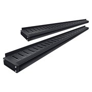 Running Boards ROF-T Side Steps 2019-Pres Fits Dodge Ram HD Crew Cab Black Romik