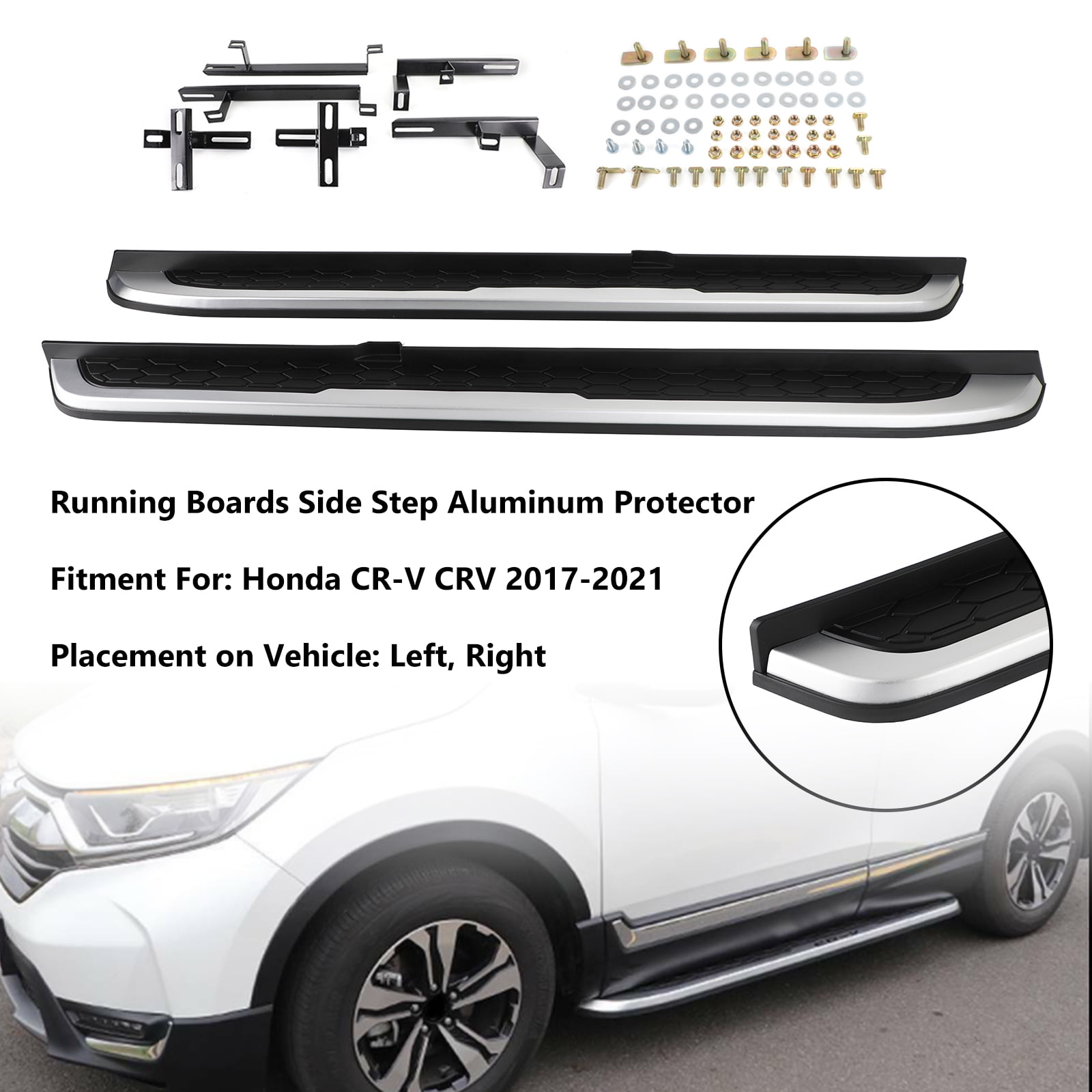 Running Boards Side Step Aluminum Protector For Honda CRV CRV 20172021