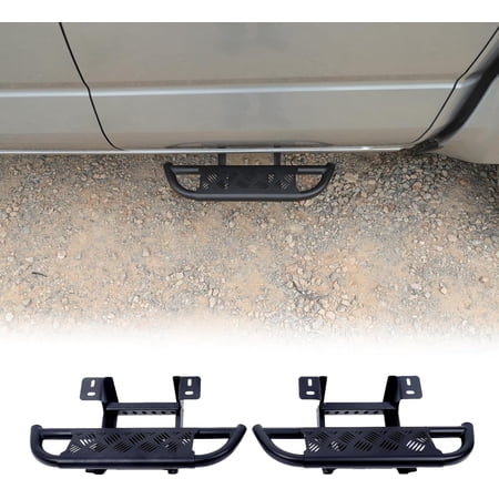 Tinki Running Boards Side Steps Compatible with Toyota Tacoma 2024-2026 Carbon Steel 2-Piece Rear