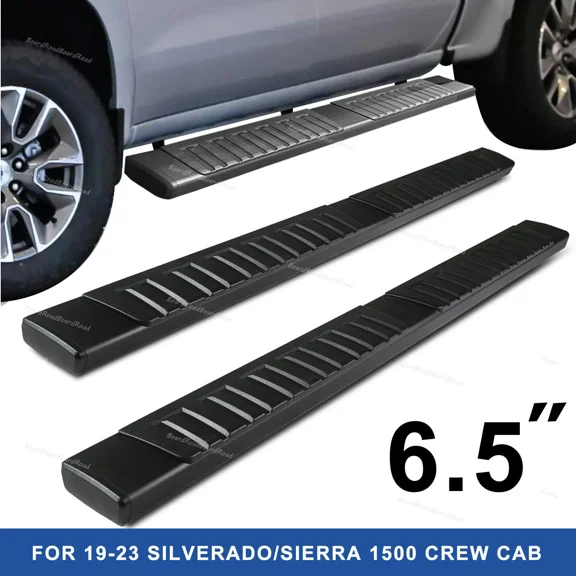 Running Boards fit for 2019-2023 Silverado 1500 Crew Cab 6.5" Side Step Nerf Bar