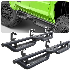 Running Boards for 2007-2018 Chevy Silverado GMC Sierra 1500 2500HD 3500HD Double Extended Cab Drop Side Steps Nerf Bars