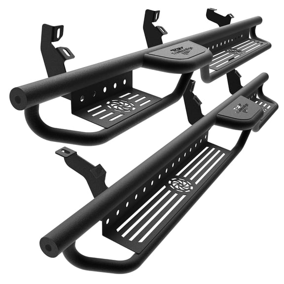 Running Boards for Ford Bronco 4 Doors 2021-2026 (Not fit Bronco Sport), Two-Stairs Side Steps Truck Rails Nerf Bars Powder Coated
