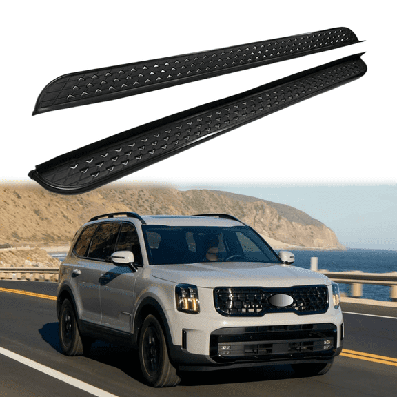 Running Boards for KIA Telluride 2019-2024 2025, Fixed Door Side Steps Pedal Bars with Brackets